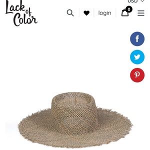 Lack of Color Sunnydip Fray boater hat